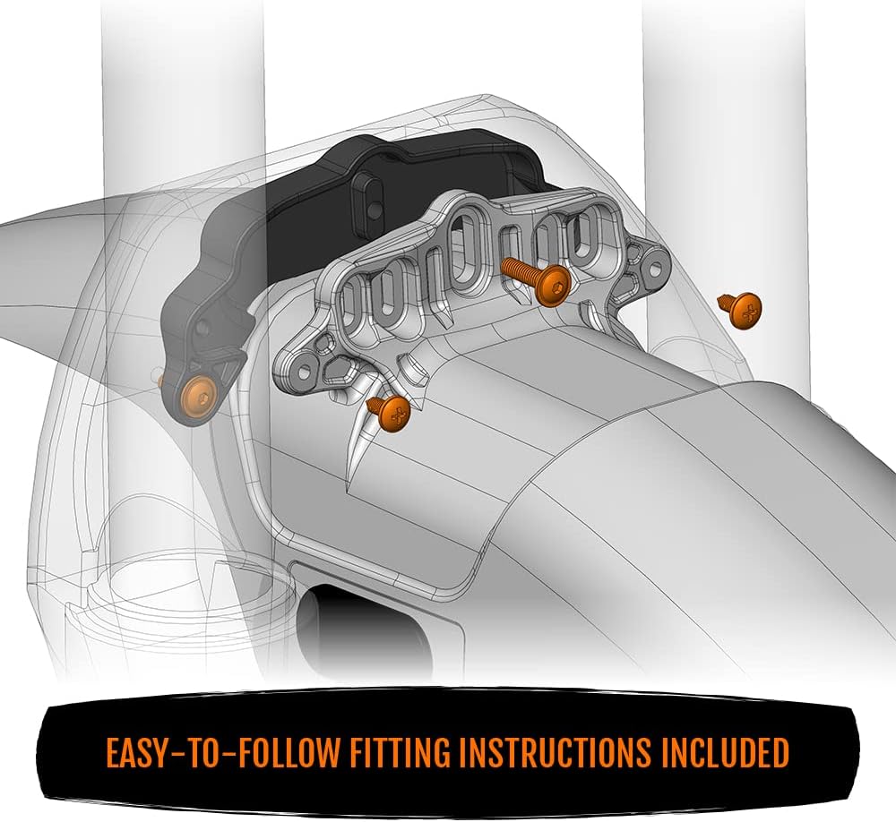 DVO DIAMOND 36 D1 and ONYX 36 SC BOLT-ON Adapter kit for EVO Mudhuggers