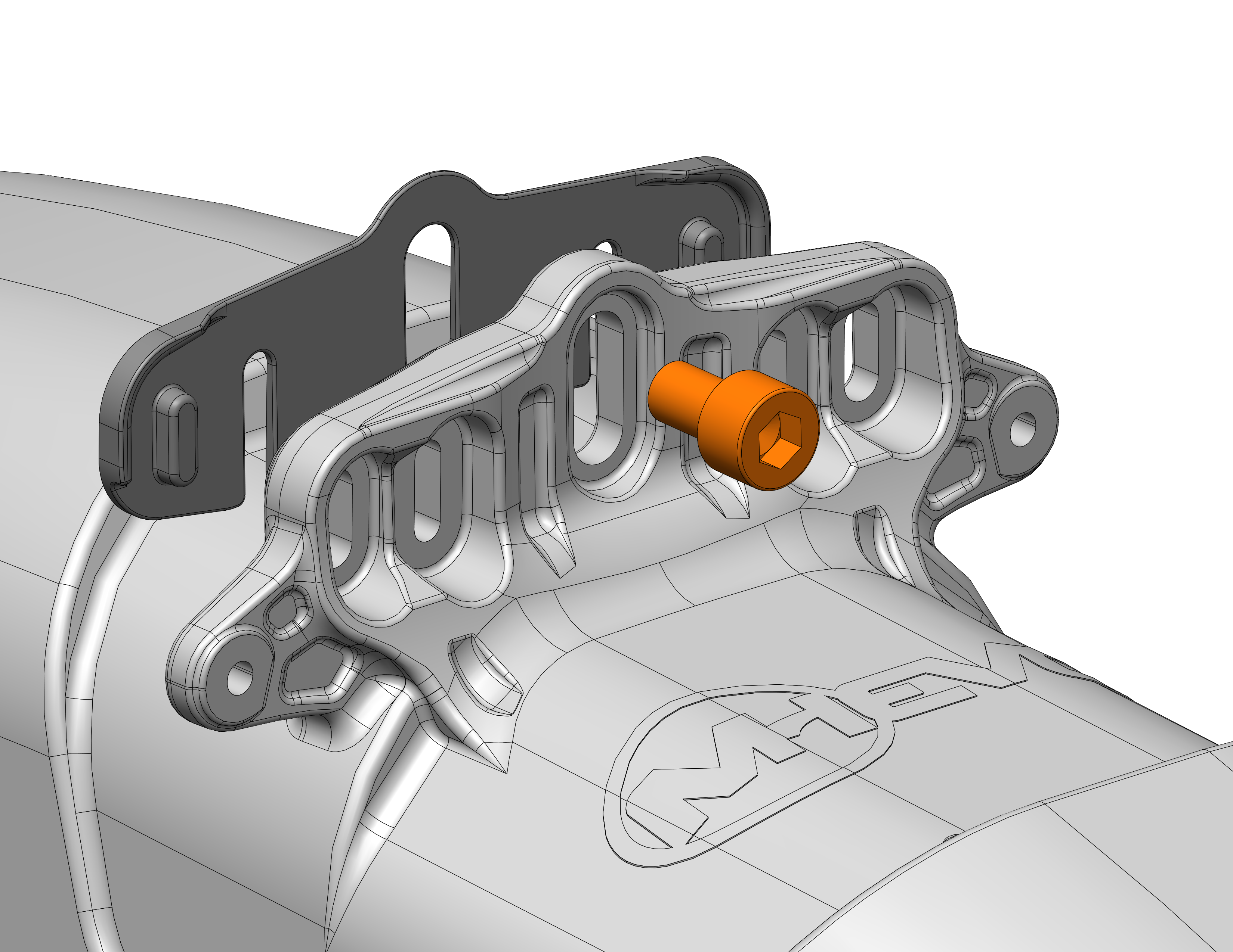 SHORTY EVO Bolt-On Mudhugger default FOX fitting (OPTIONS FOR ZEB, RECON, DVO AND OHLINS SEE BELOW)