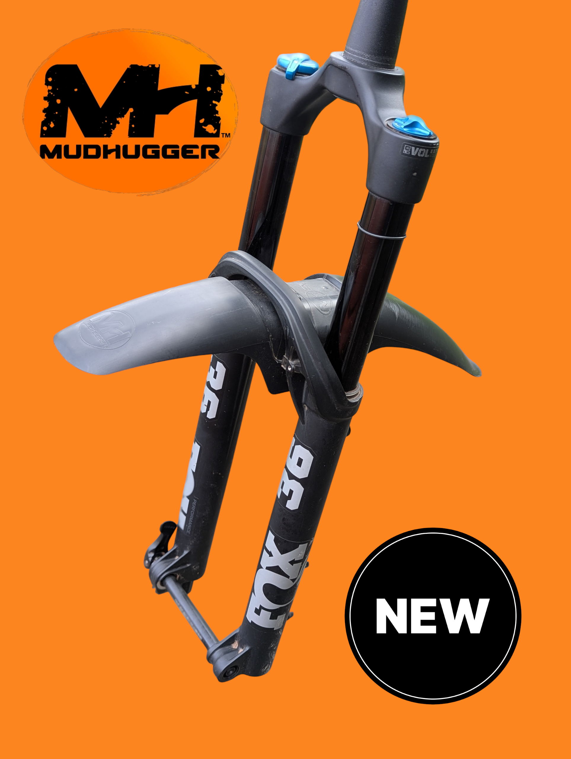 Mtb Rear Hugger LONG MY26 FOX 36 AND MY27 38 BOLT-ON MUDHUGGER EVO MTB MUDGUARD – Mudhugger